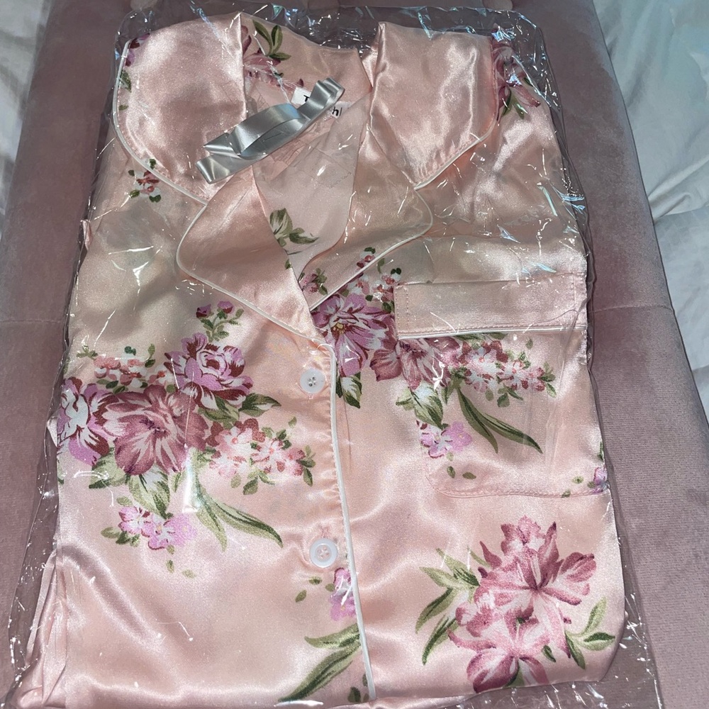 Silky Floral PJ Set